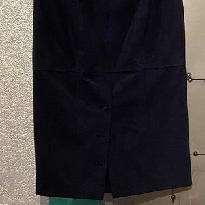 Body By Victoria All Season Stretch Below the Knee Midi Skirt
